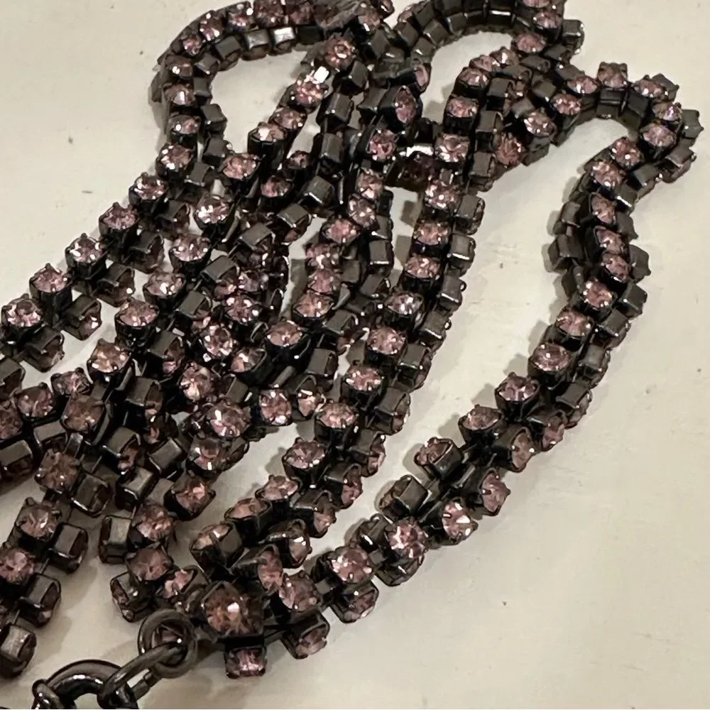 J. Crew Pink Crystal Necklace - Picture 5 of 7